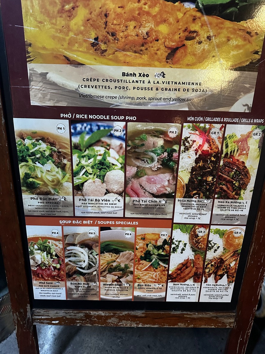 Viet Gourmet menu 1