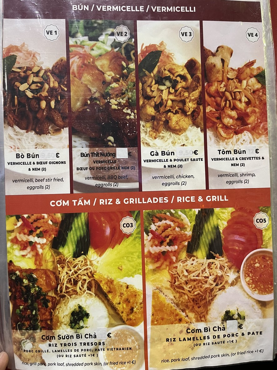 Viet Gourmet menu 3