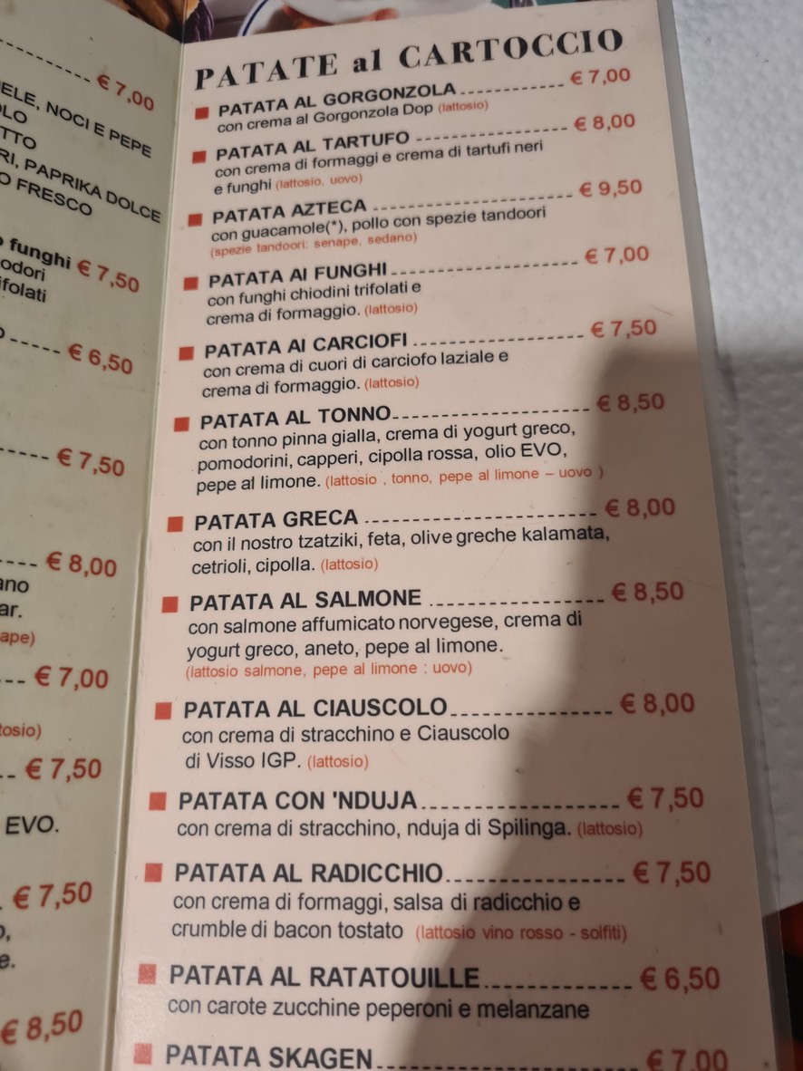Tiepolo - Bistrot Bottiglieria (Via G Battista Tiepolo) menu 2