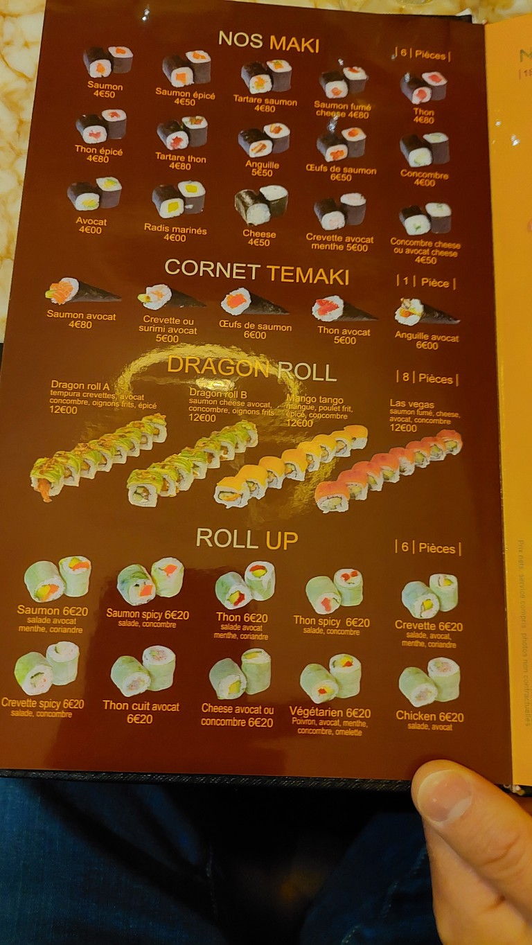 Shinjuku Sushi menu 1
