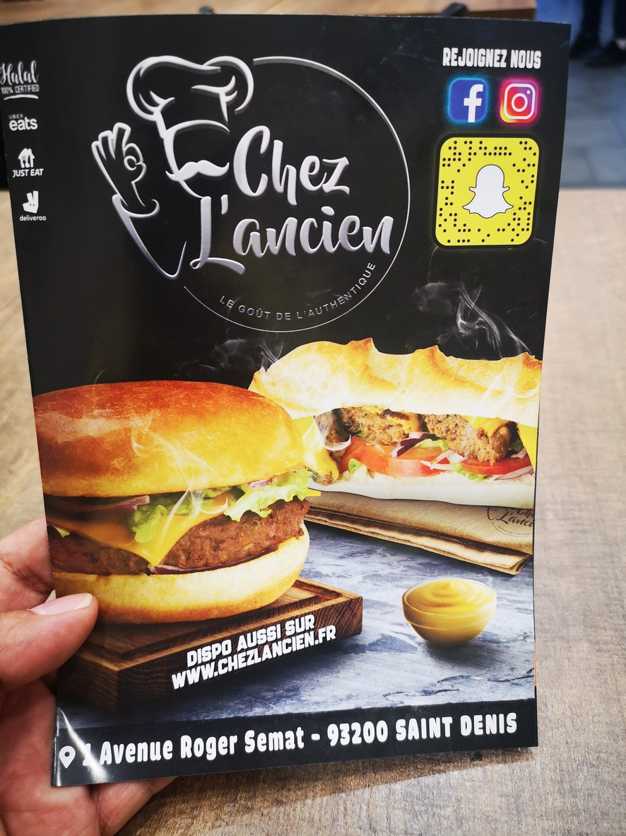 Chez l'ancien menu 1