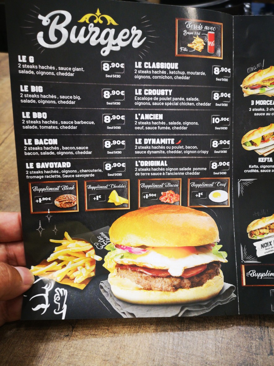 Chez l'ancien menu 2