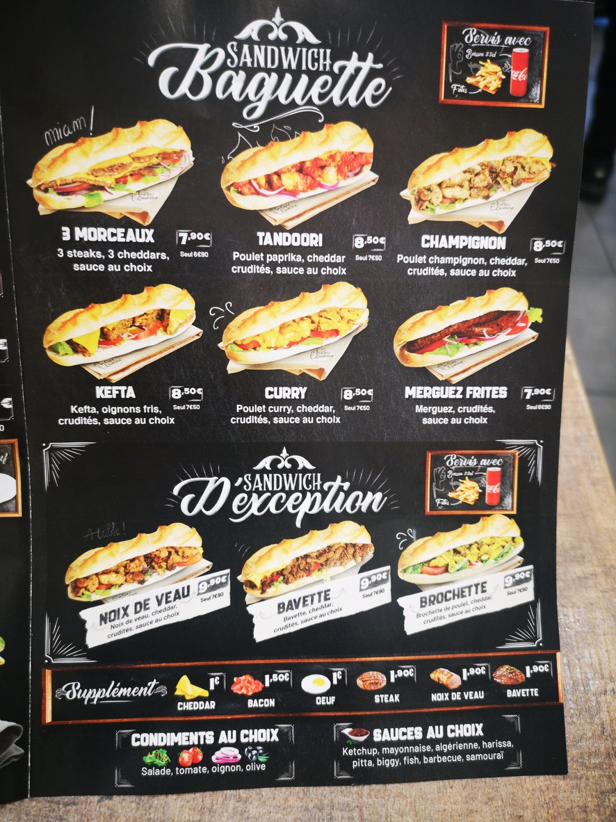 Chez l'ancien menu 3
