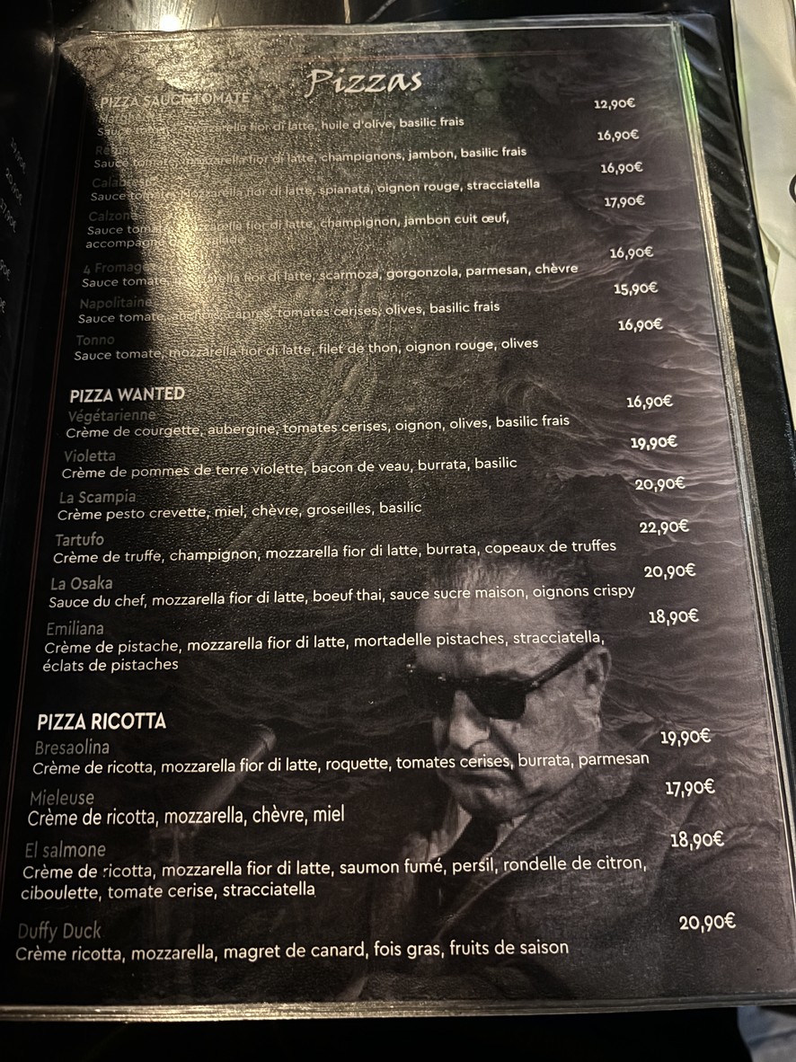 La Scampia menu 2