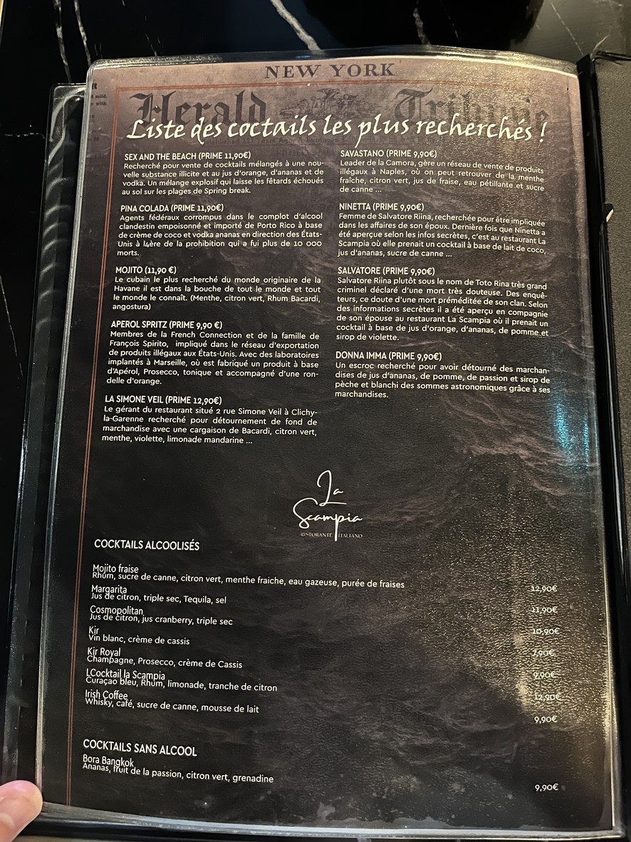 La Scampia menu 6