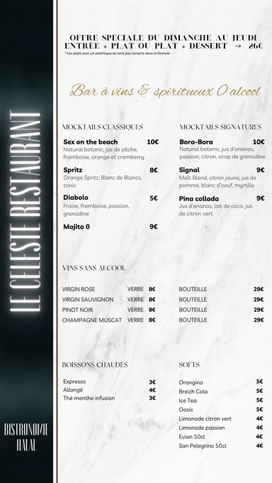 Le Céleste | Restaurante Halal París