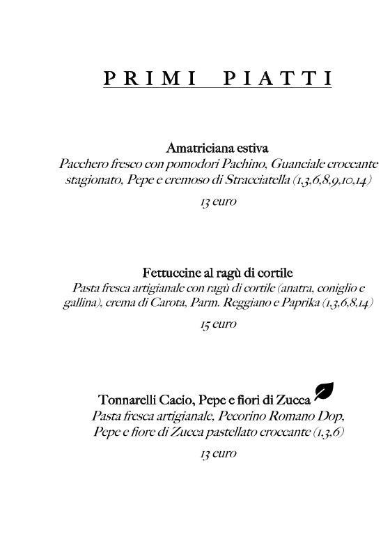 Breccia - Trattoria Moderna menu 3