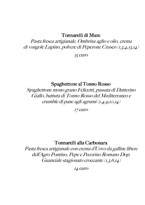 Breccia - Trattoria Moderna menu 4
