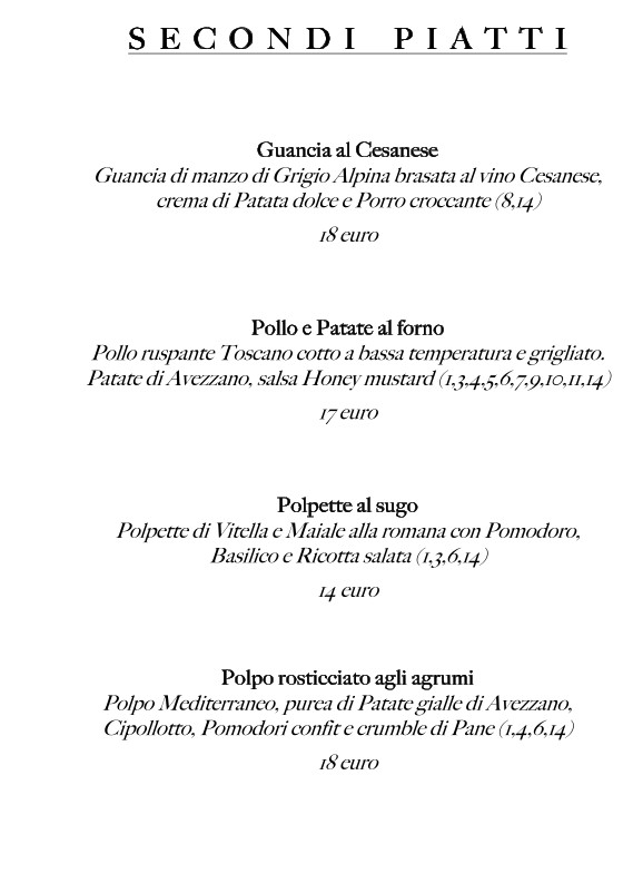 Breccia - Trattoria Moderna menu 5