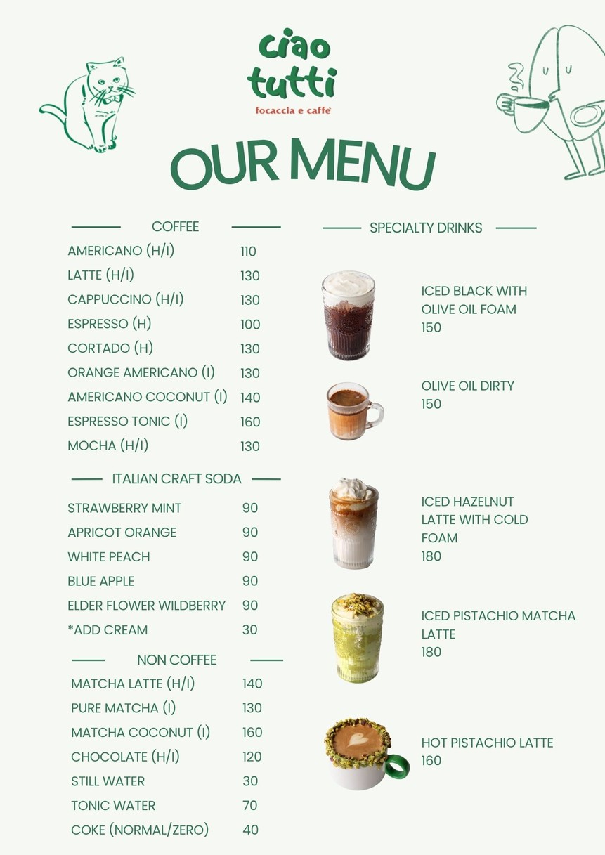 Ciao Tutti menu 3