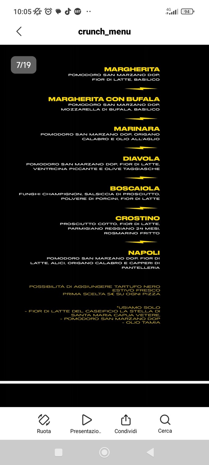 Crunch! - Talenti menu 2