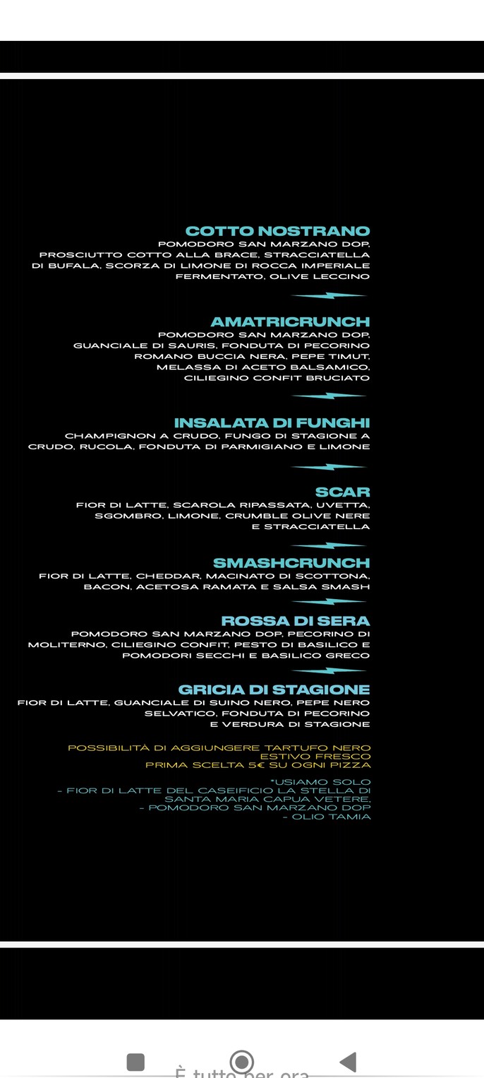 Crunch! - Talenti menu 3