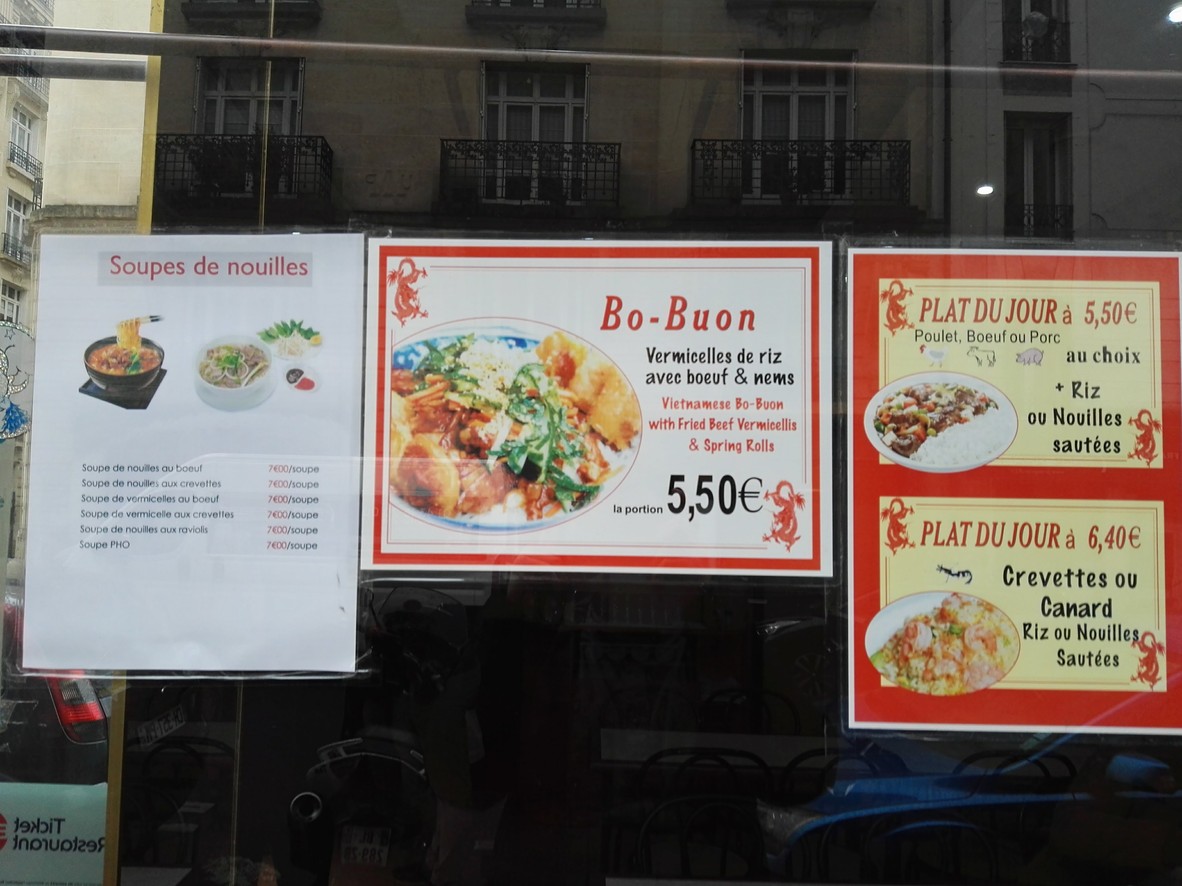 Traiteur GUOCHENG menu 2