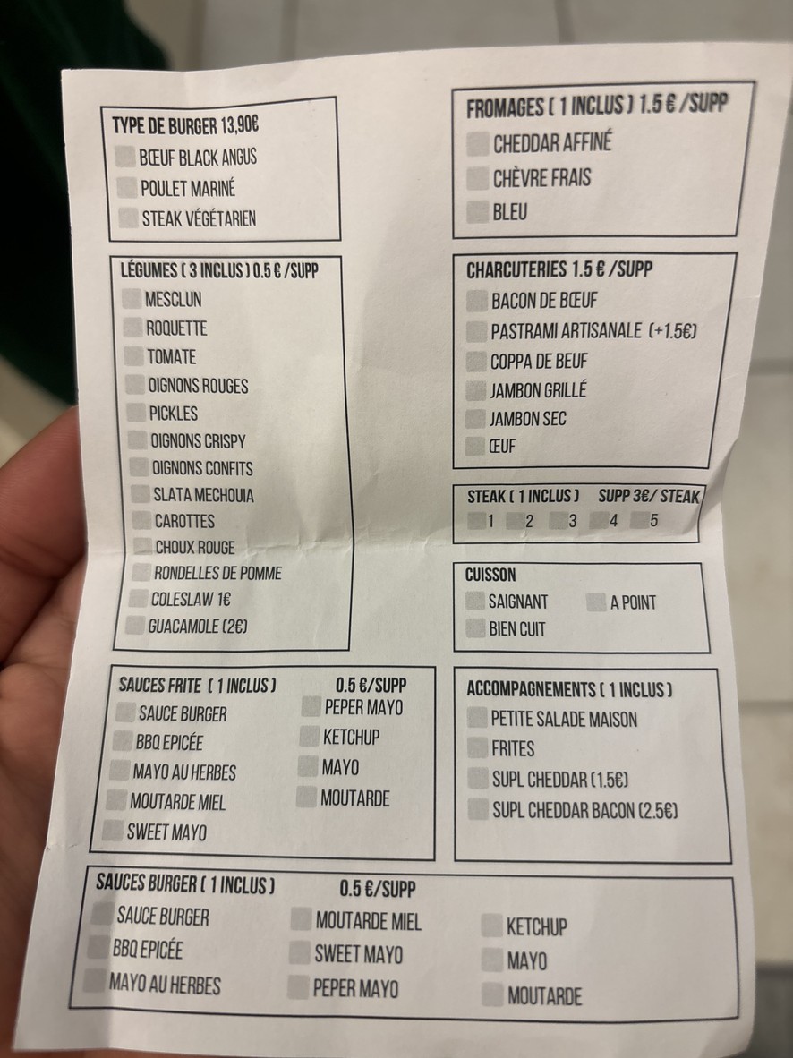 Érase una hamburguesa... menu 2