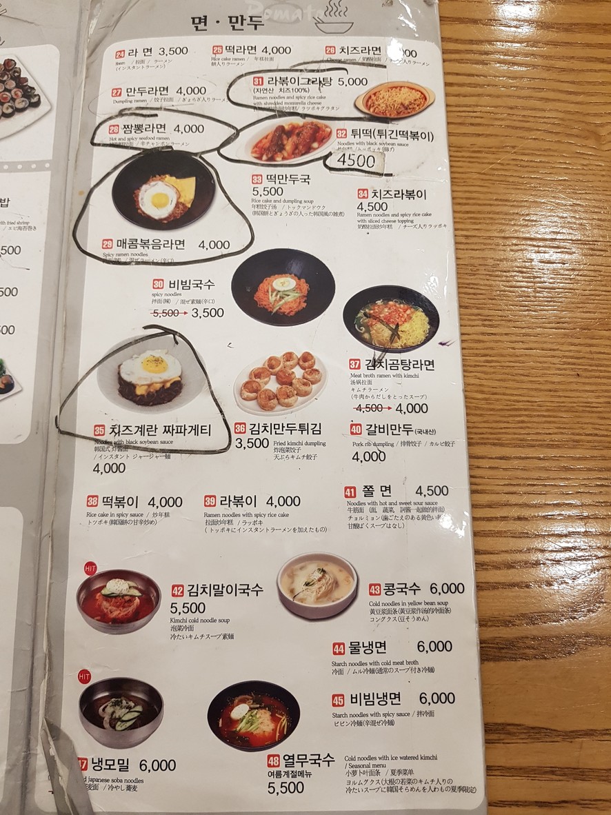 Pomato menu 2