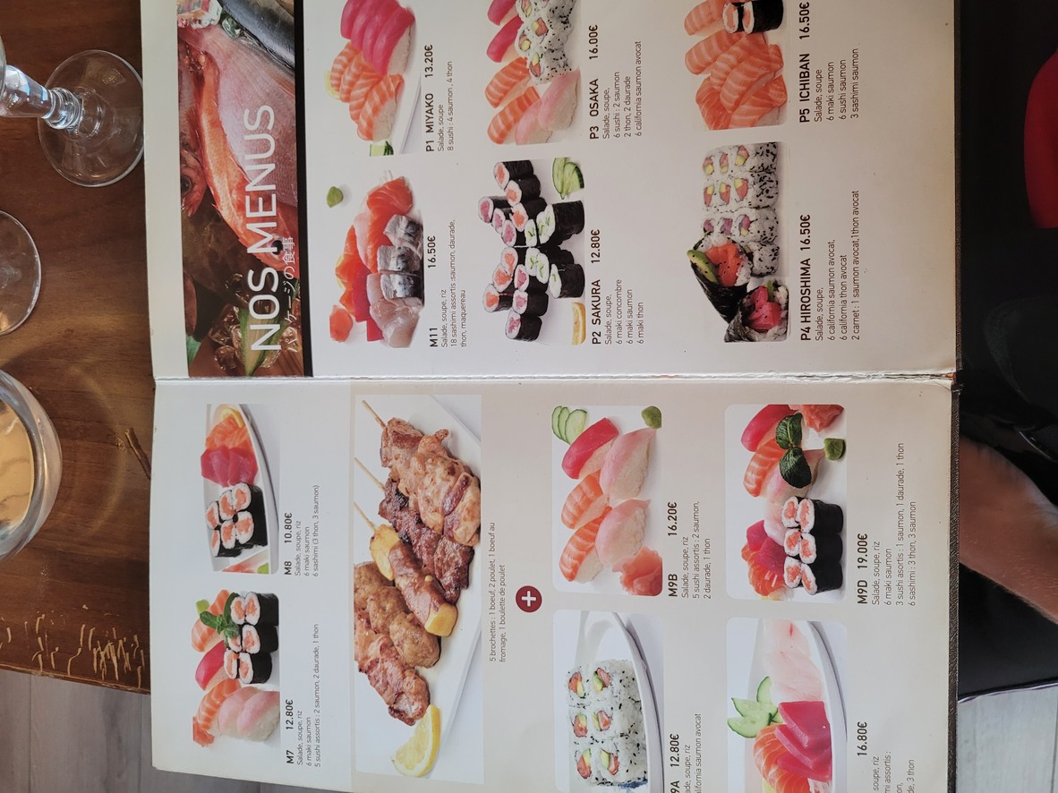 New Ichiban Sushi menu 1