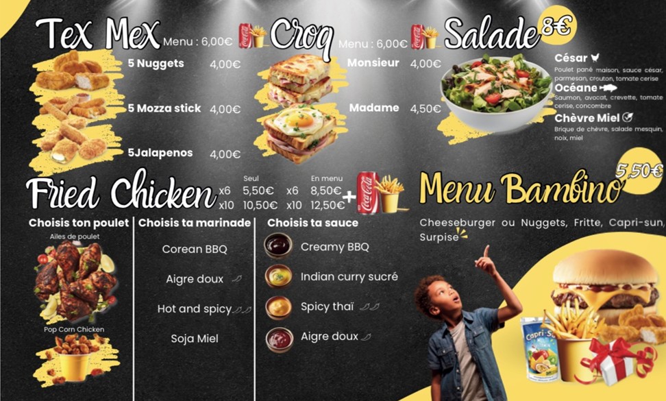 L'etoile Resto menu 1