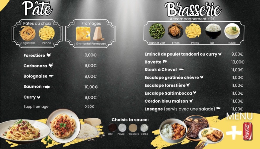 L'etoile Resto menu 3