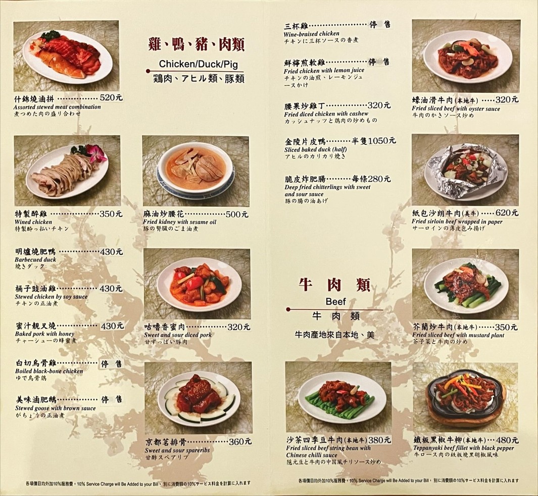 Mei Hua Ting - Brothers Hotel menu 1