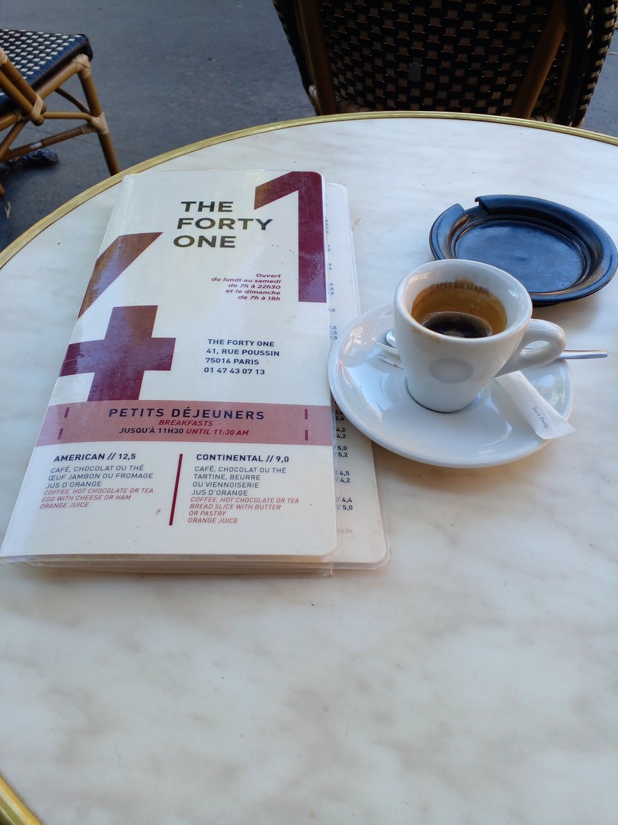 Le Forty One menu 1