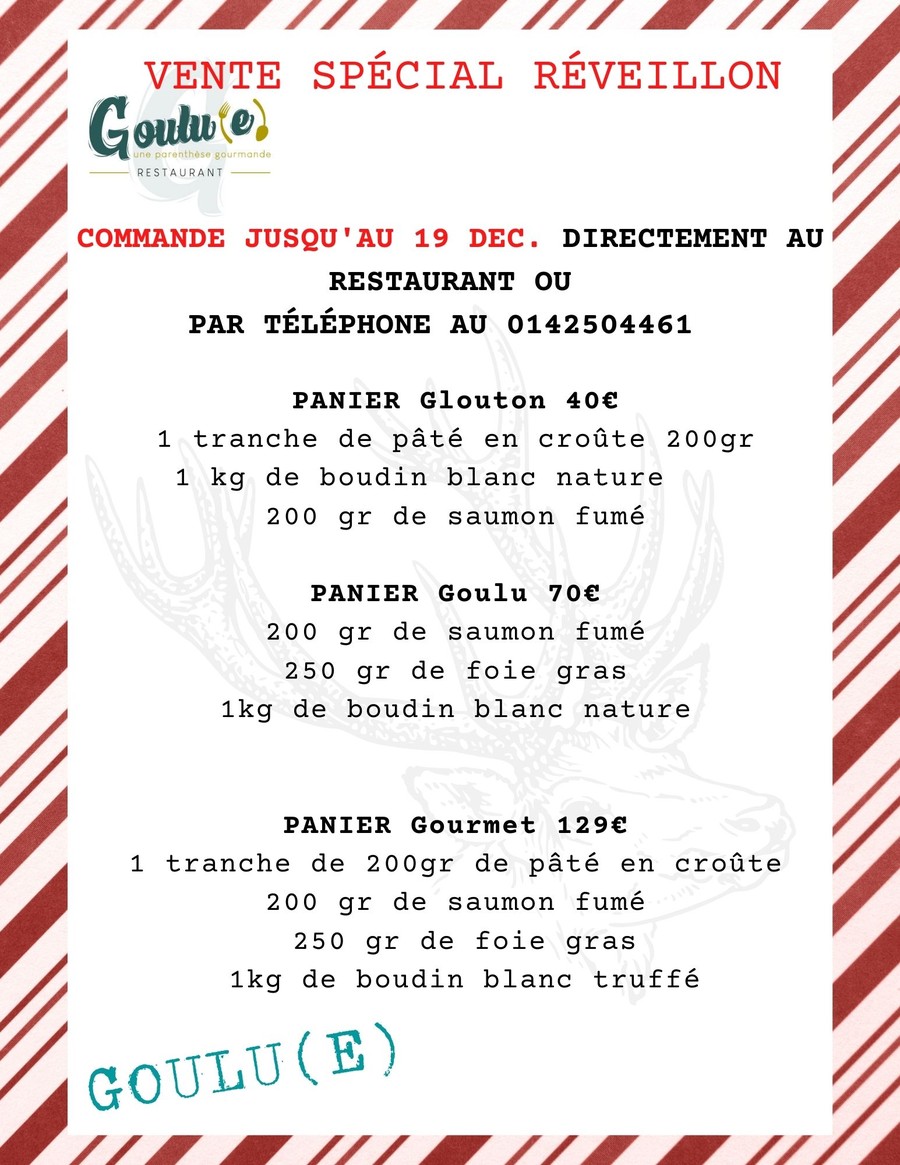 Restaurant Goulu(e) menu 2