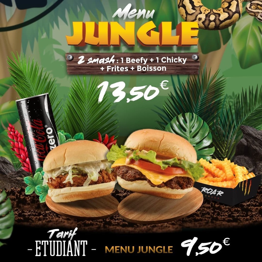 ROAR Burger menu 3