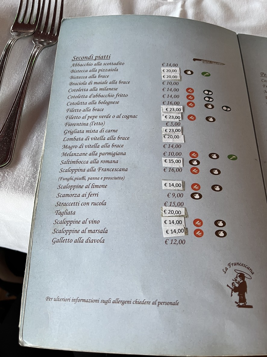 Ristorante Pizzeria La Francescana menu 3