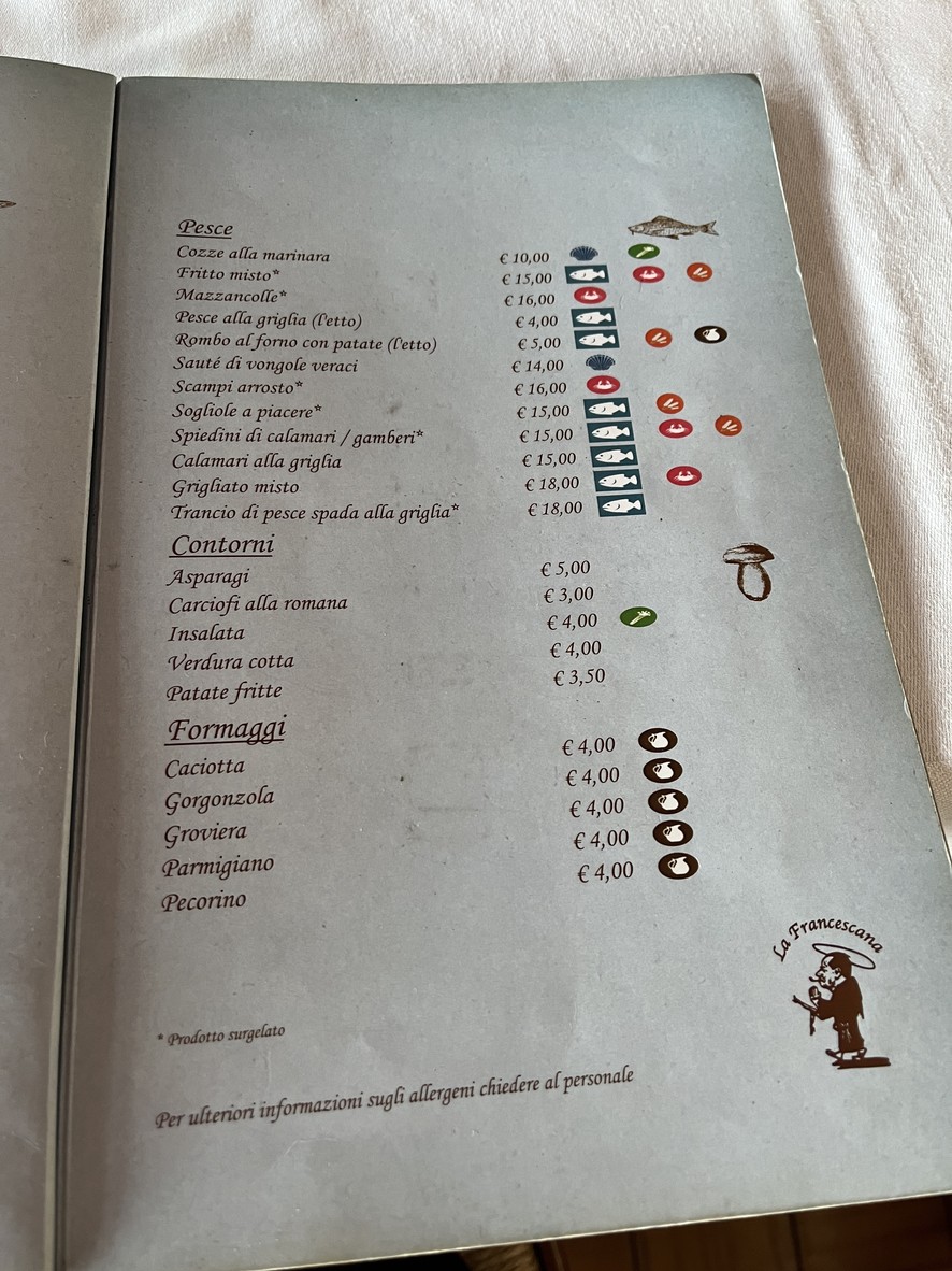 Ristorante Pizzeria La Francescana menu 4