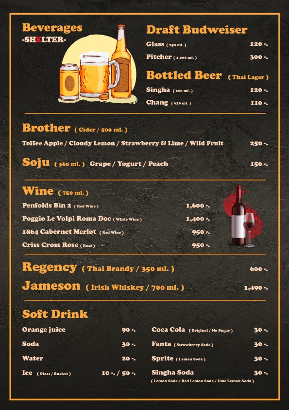Shelter BKK menu 4