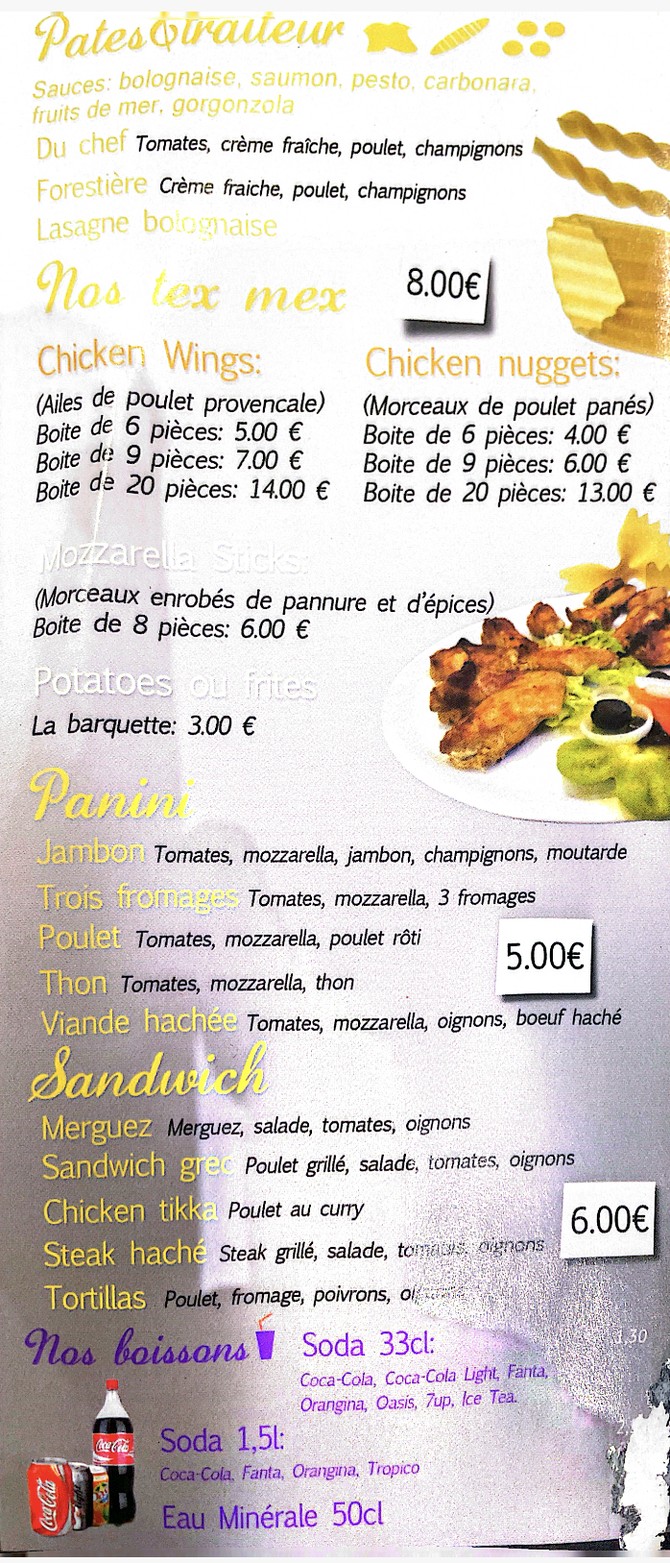 Pizza Pepino menu 3