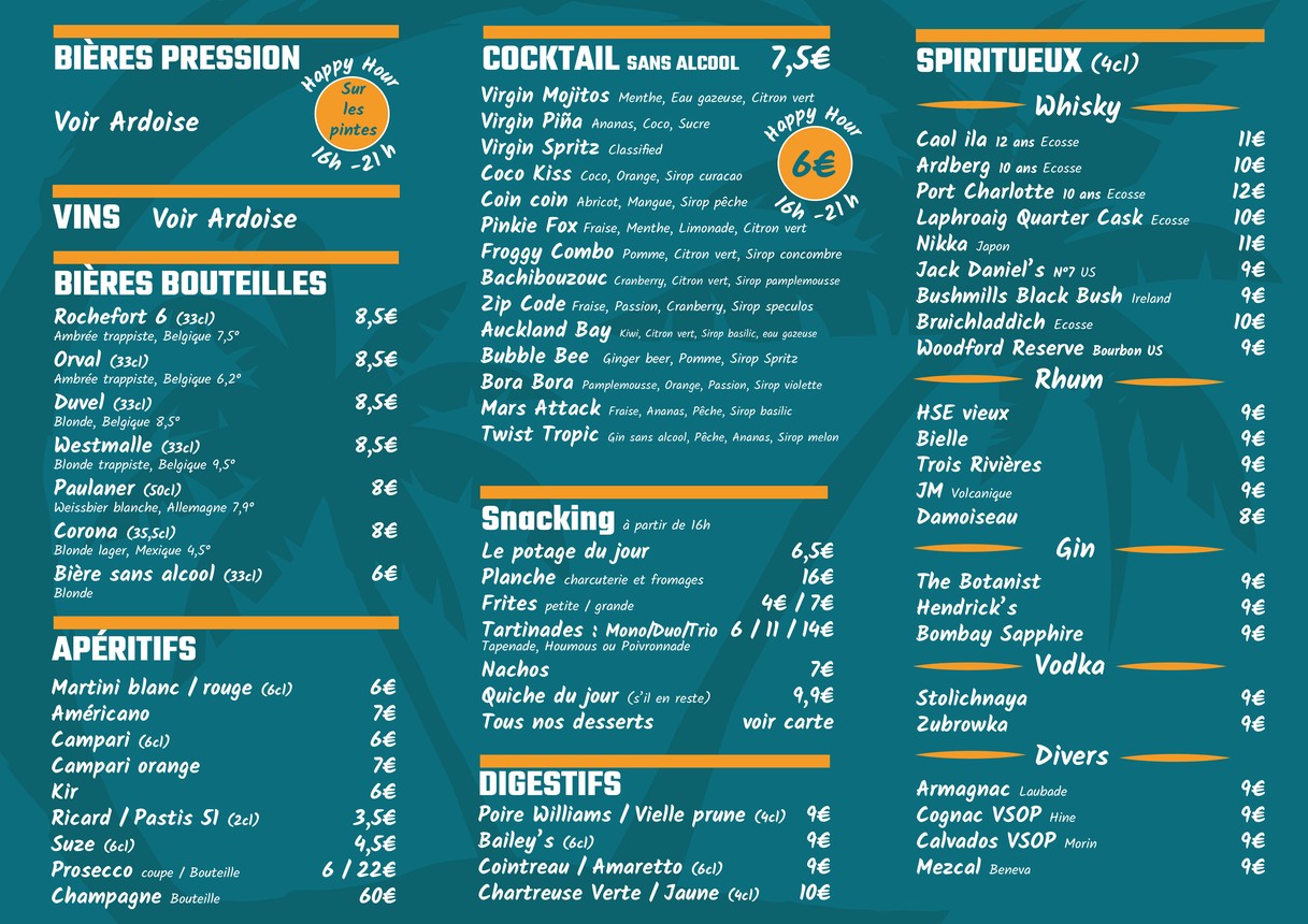 L'Îlot menu 3