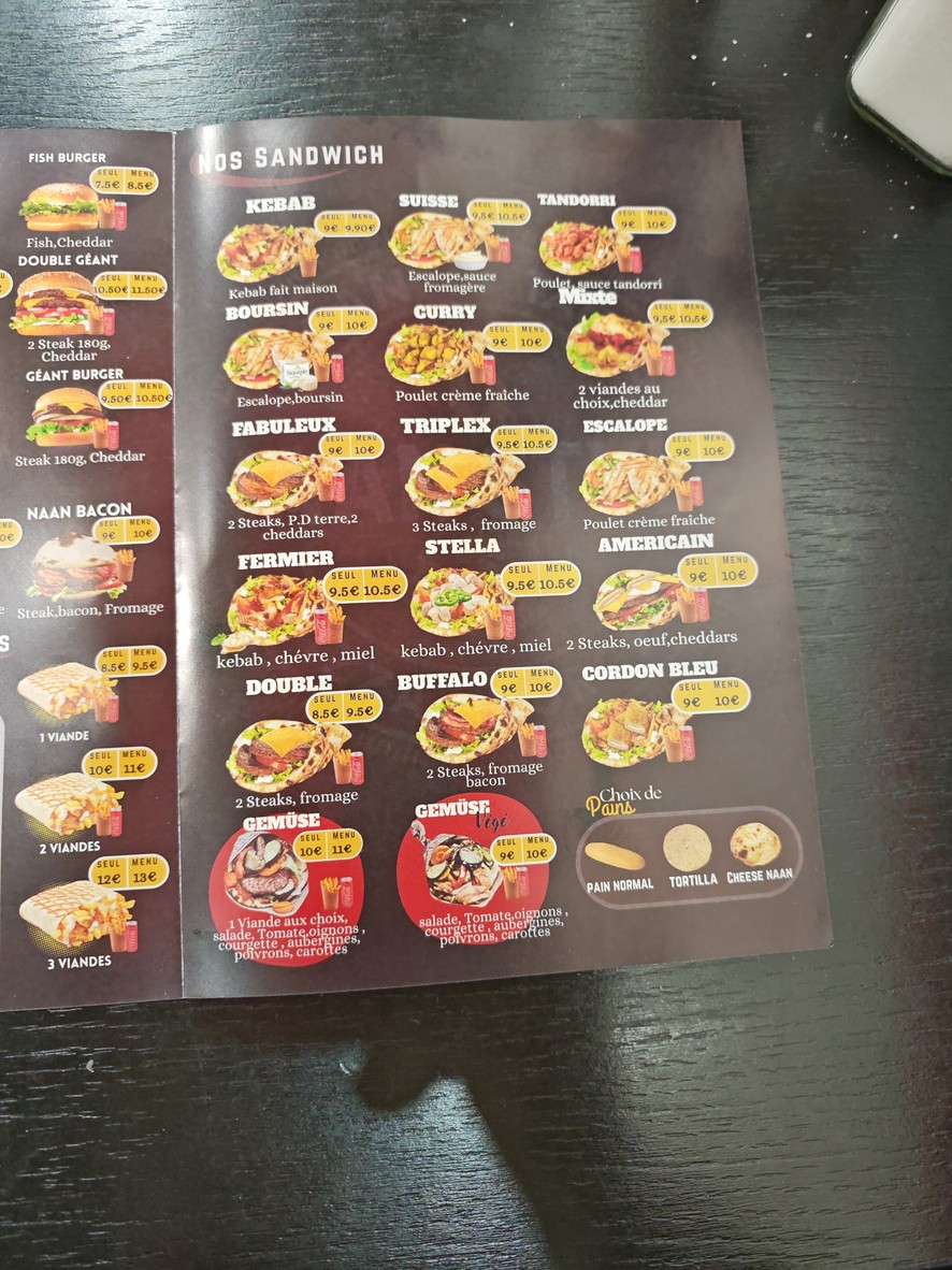 Naan style (by Stella) menu 2