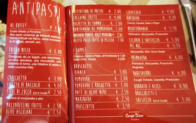 Ristorante Pizzeria - Carpe Diem PizzAe