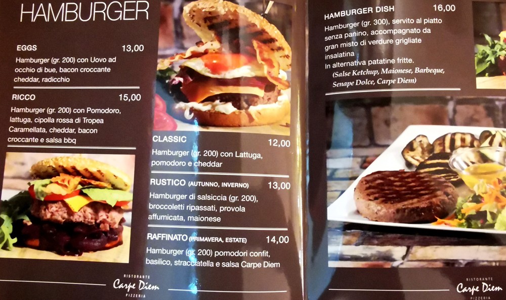 Ristorante Pizzeria - Carpe Diem PizzAe menu 6