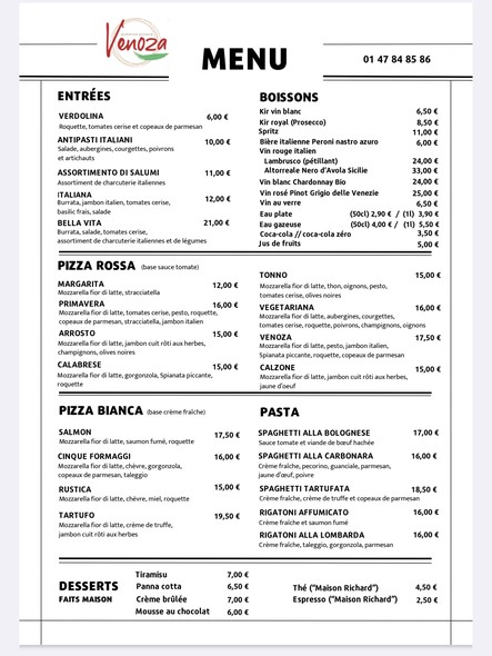 Venoza - Restaurant de pizzas