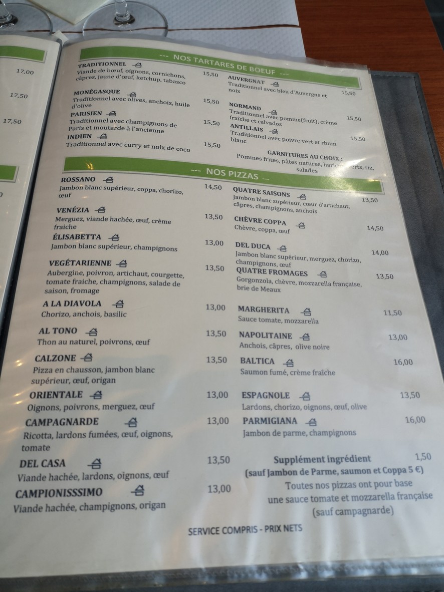 Don Luigi menu 1