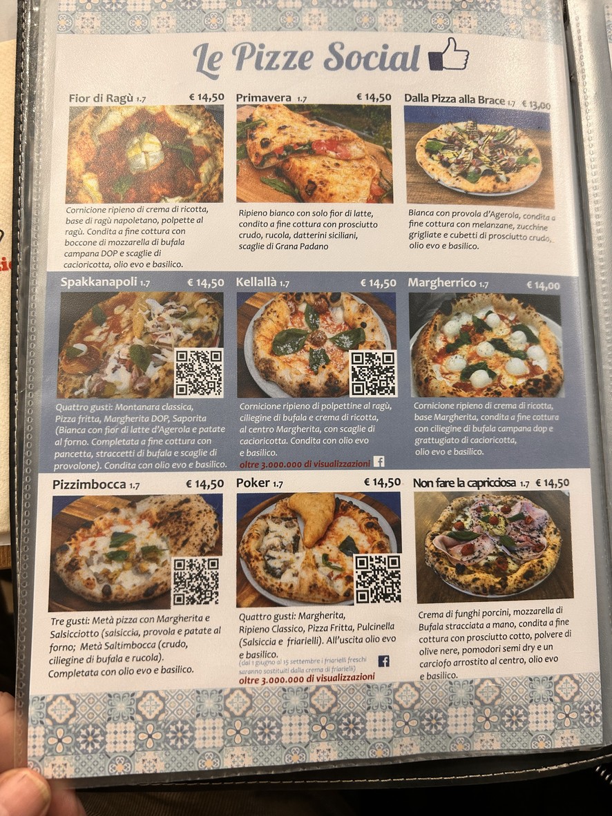 Al Solito Porzio Roma menu 2