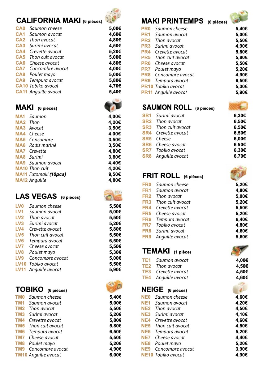 Yoshikawa menu 4