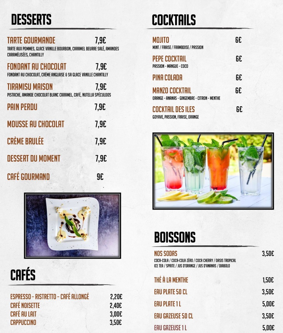 Restaurante Pepe Manzo (Exterior del Qwartz) | Villeneuve-la-Garenne menu 6