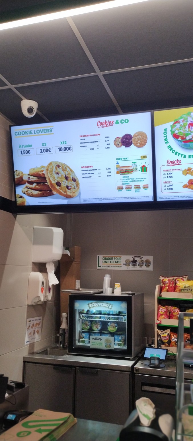 Subway menu 2