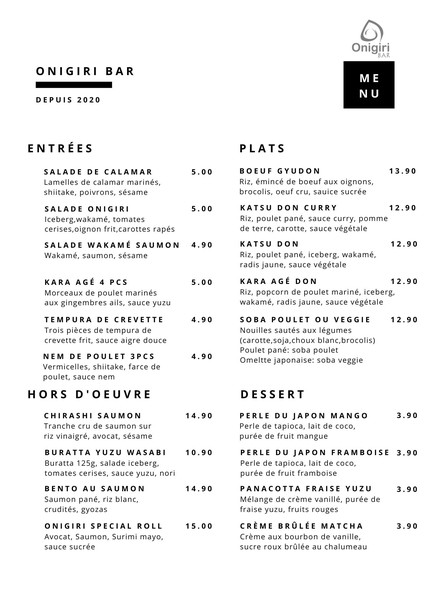 Onigiri Bar