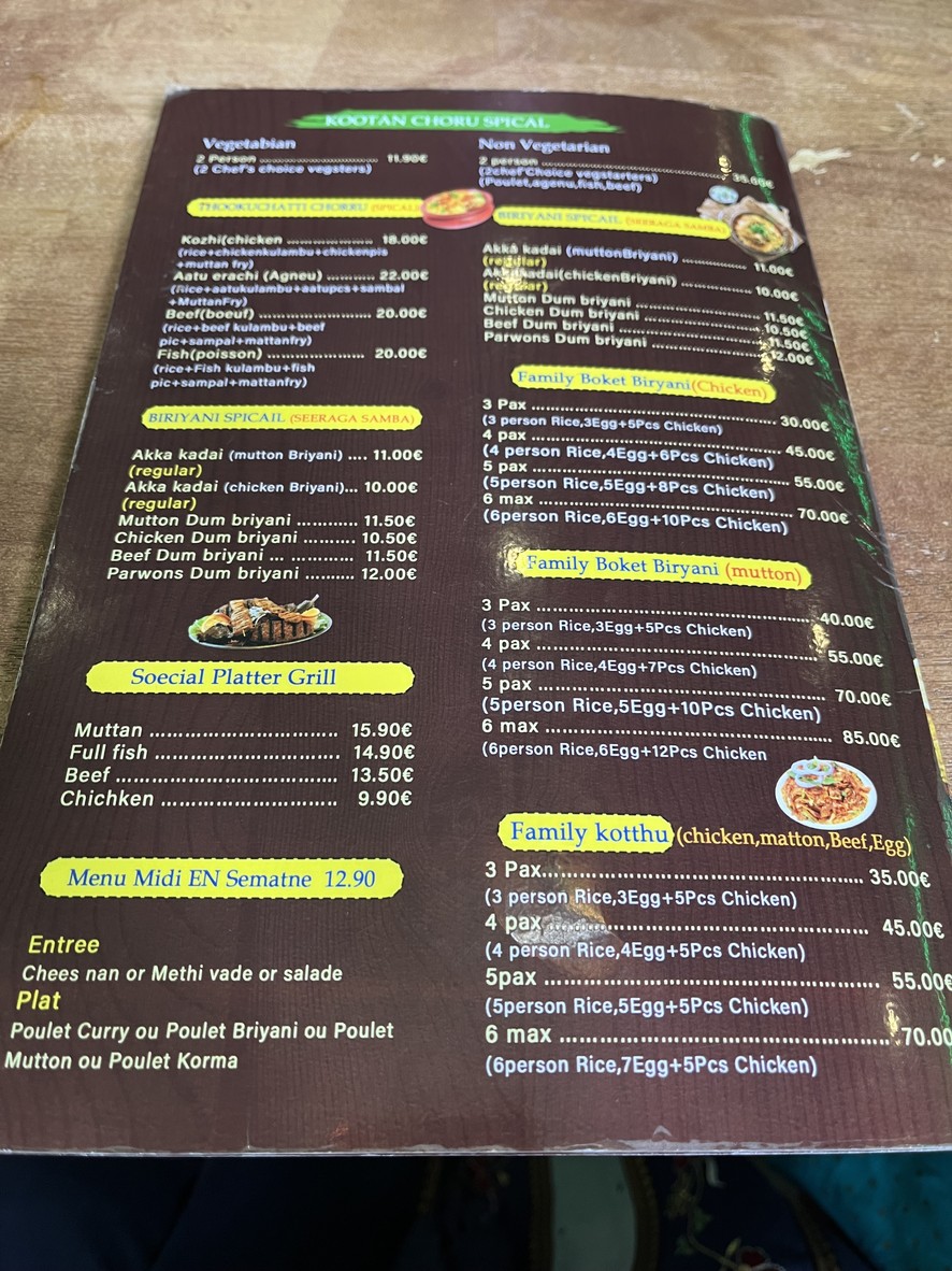 Akka kadai menu 4
