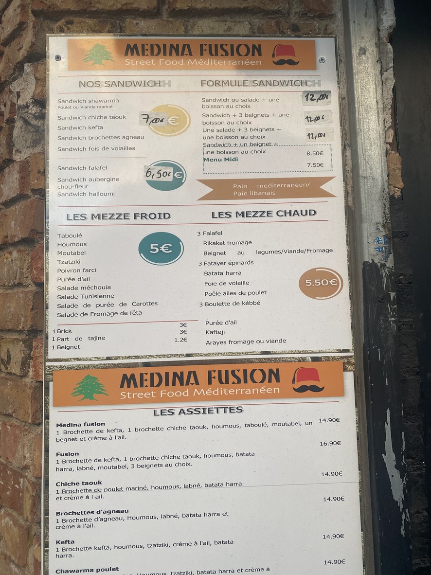 Medina fusion menu 1
