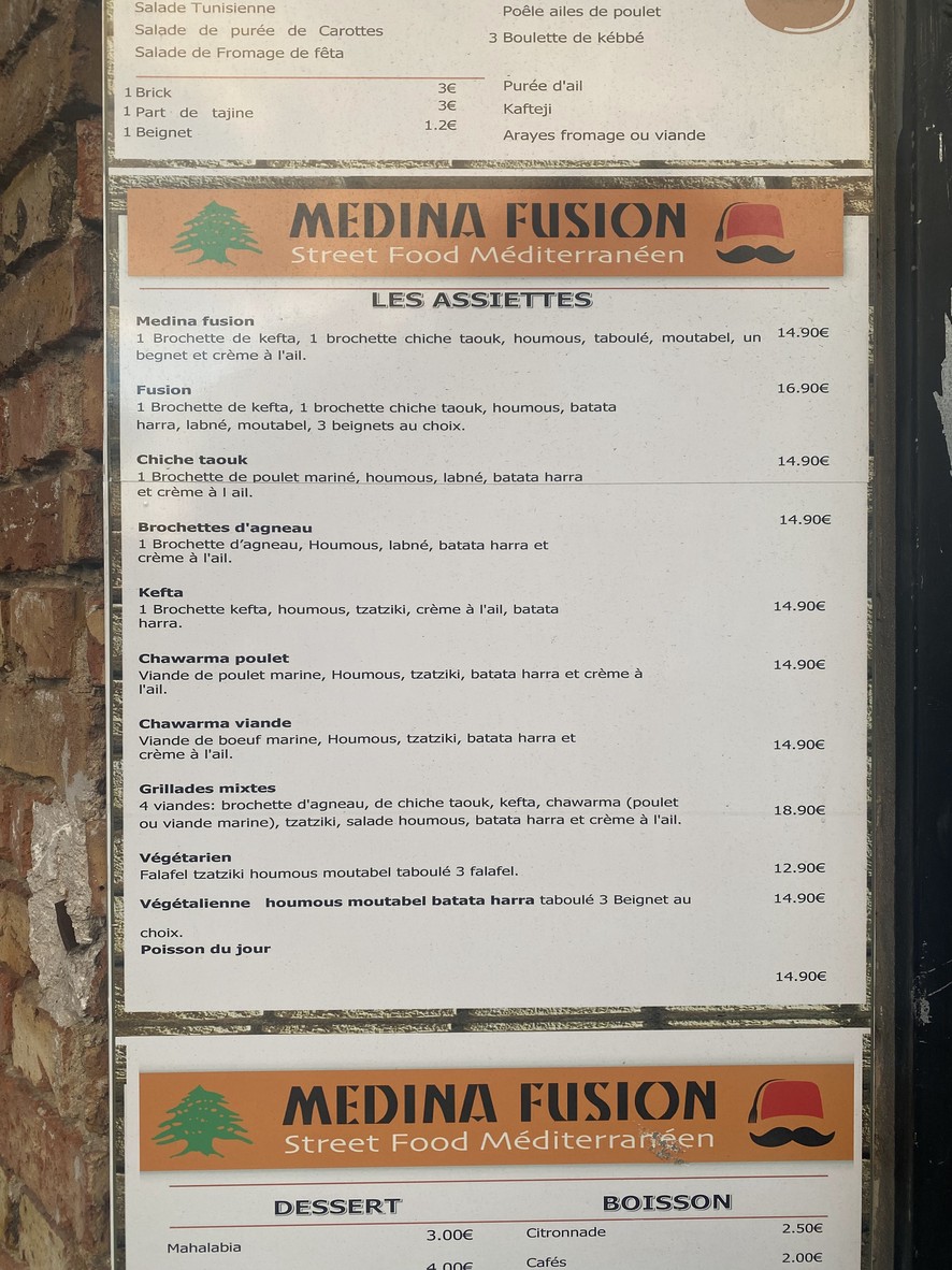 Medina fusion menu 2