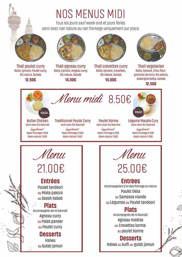 Restaurant Bharati menu 3