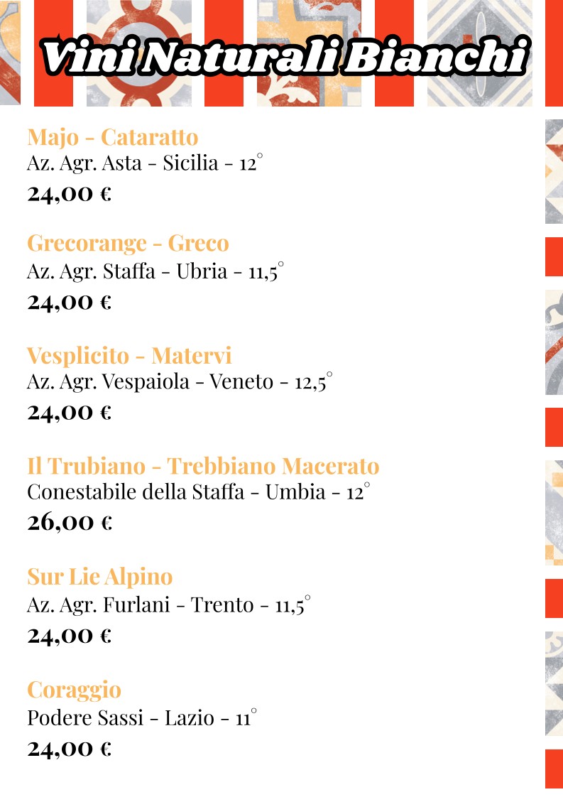 MANGIO la cucina come a casa menu 6