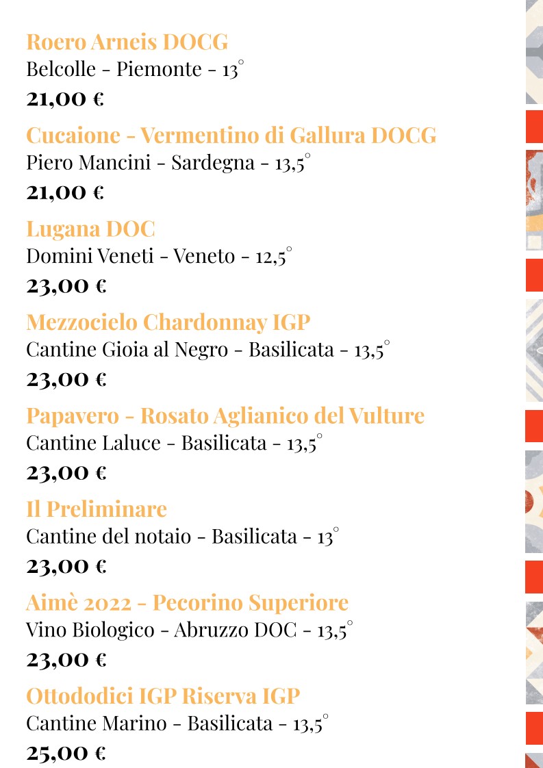MANGIO la cucina come a casa menu 9