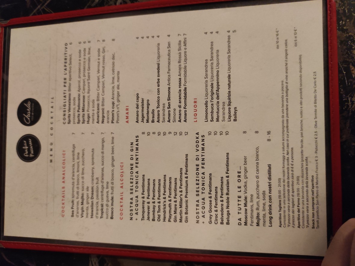 Panificio Nazzareno menu 1