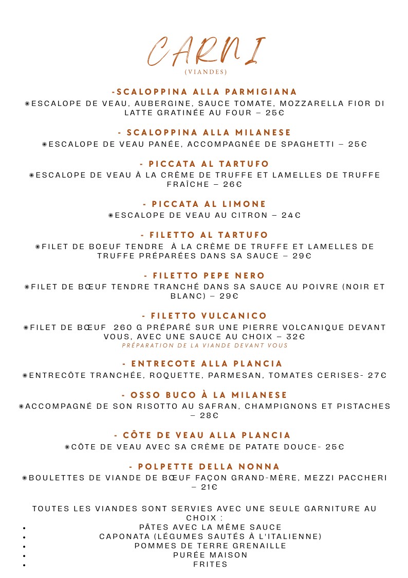 VENETO D'AUTEUIL menu 4