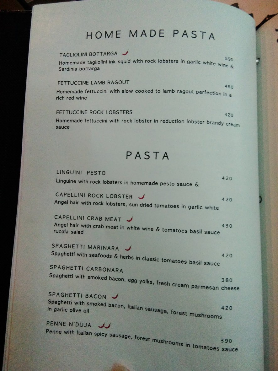 Bliss Best Italian Kitchen - Recommended Restaurant - Recommended Italian Restaurant menu 1